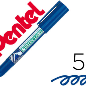 Marcador Pentel Nn50 Permanente Ponta Redonda Azul