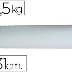 Papel Branco Impresma Bobine de 31 cm 3,5 Kg