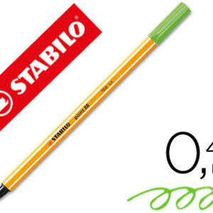 Marcador Stabilo Ponta de Fibra Point 88 Verde Gelo 0,4 mm