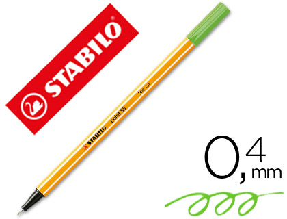 Marcador Stabilo Ponta de Fibra Point 88 Verde Gelo 0,4 mm
