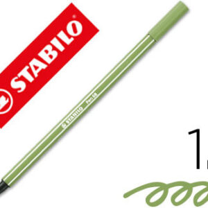 Marcador Stabilo Aguarelavel Pen 68 Verde Folha 1 mm
