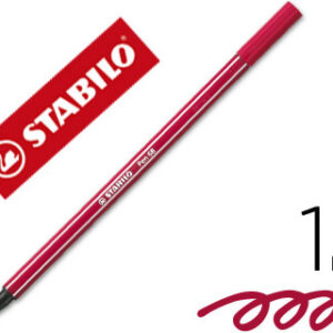 Marcador Stabilo Aguarelavel Pen 68 Vermelho Escuro 1 mm