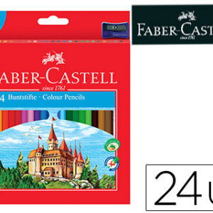 Lápis de Cores Faber-Castell C/ 24 Cores Hexagonal Madeira Reflorestada