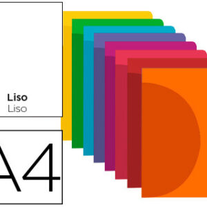 Caderno Agrafado 360 Capa De Plastico Din A4 48 F 90 Gr Liso Sem Margem Cores Sortidas