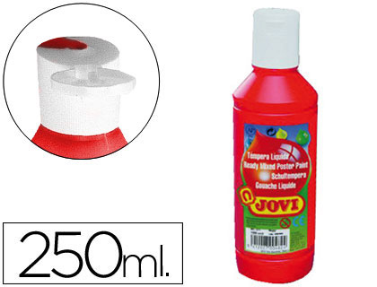Guache Escolar Jovi 250 ml Vermelhao