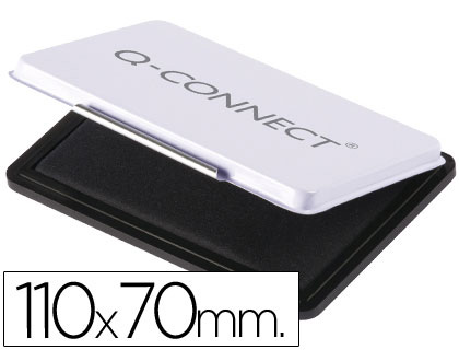 Almofada p/ Carimbo Q-Connect Nº2 Preto 110X70mm