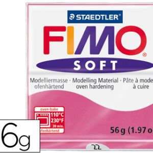 Pasta p/ Modelar Staedtler Fimo Soft 56 Gr Cor Framboesa