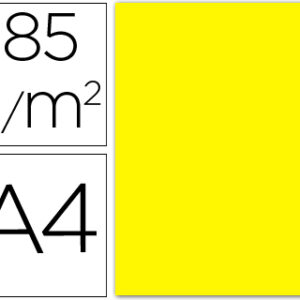 Cartolina Guarro A4 Amarelo Canario 185 Gr (50 Folhas)