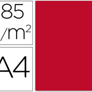 Cartolina Guarro A4 Vermelho 185 Gr (50 Folhas)