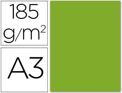 Cartolina Guarro A3 Verde Amazonas 185 Gr (50 Folhas)