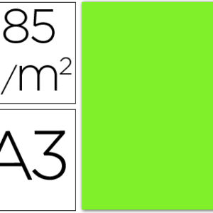 Cartolina Guarro A3 Verde Fluorescente 185 Gr (50 Folhas)