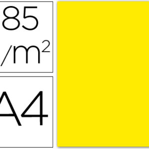 Cartolina Guarro A4 Gualda 185 Gr (50 Folhas)