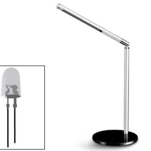 Candeeiro Cep de Escritorio Ecoline de Alumínio e Aco c/ Luz Led