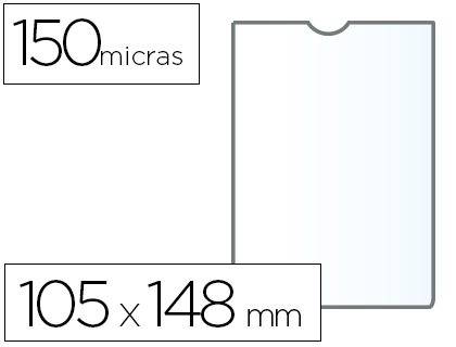 Bolsa Catalogo Q-Connect Din A6 150 Microns PVC Transparente 105x148 mm (1 Unidade)