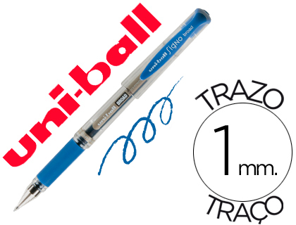 Caneta Uni-Ball Um-153 Signo Broad Azul 1 mm Tinta Gel