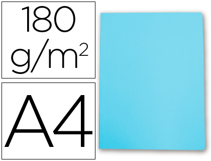 Classificador Gio de Cartolina Din A4 Celeste Pastel 180 g/m2