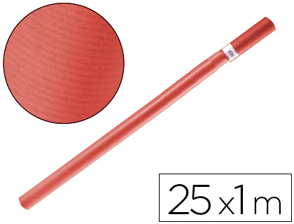 Papel Kraft Vermelho Rolo 25X1 Mt