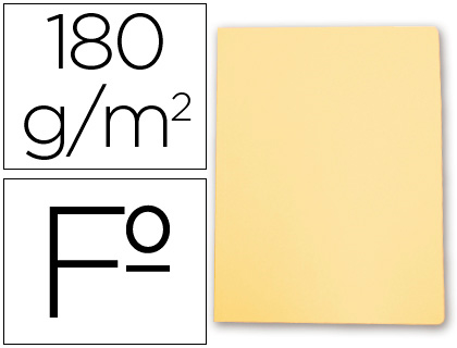 Classificador Gio de Cartolina Folio Amarelo Pastel 180 g/m2