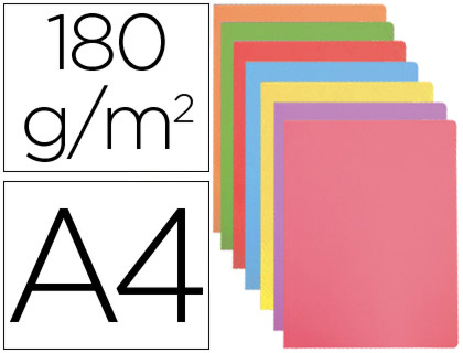 Classificador Gio de Cartolina Din A4 Cores Pastel Sortidas 180 g/m2 Embalagem de 50 Unidades