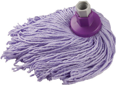 Esfregona De Microfibras Com Adaptador Universal - BLANCA