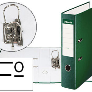 Aquivador de Alavanca Esselte Carton Forrado PVC Folio Lomo de 75mm c/ Rado Verde