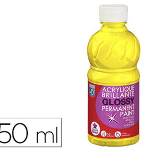Pintura Acrilica L&B Brilho Amarelo Primario Boiao de 250ml
