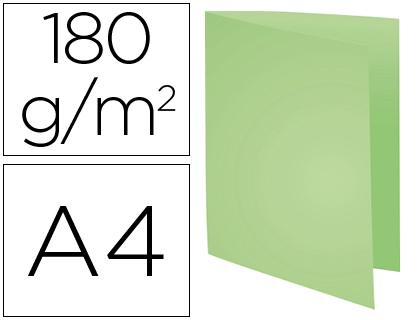 Classificador Exacompta de Cartolina Reciclada Din A4 Verde 180g