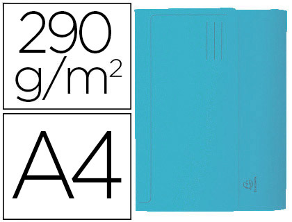 Classificador Exacompta de Cartolina c/ Bolsa Din A4 Celeste 290g