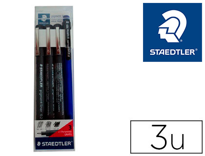 Marcador Staedtler Calibrado Micrometrico Preto 3 Unidades 0,2 -0,4- 0,8 mm + Lapiseira 777 Oferta
