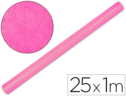 Papel Kraft Rosa Rolo 25X1 Mt