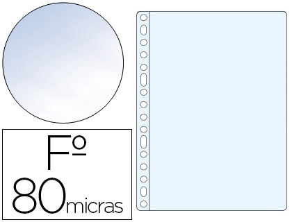 Bolsa Catalogo Esselte Folio Polipropileno 80 Microns Cristal (100 Unidades)