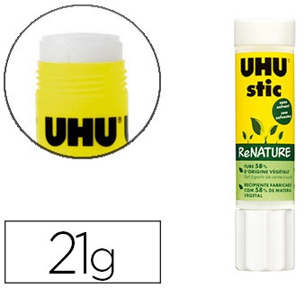 Cola Uhu em Baton Renature 21 Gr
