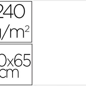 Cartolina 50X65 cm 240G/M2 Branco Embalagem de 25 Folhas