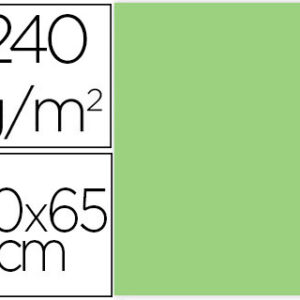 Cartolina 50X65 cm 240G/M2 Verde Embalagem de 25 Folhas