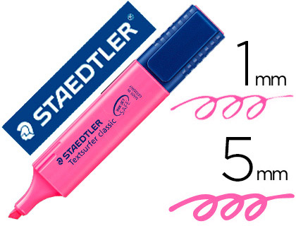 Marcador Staedtler Textsurfer Classic 364 Fluorescente Rosa