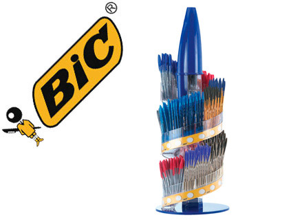 Caneta Bic Cristal Famile Expositor de 770 Unidades Sortidas Promo Oferta 150 Bic Cristal Azul