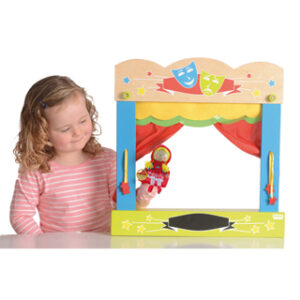 Teatro Fiesta Crafts de Mesa Marionetas em Madeira 45X47 cm
