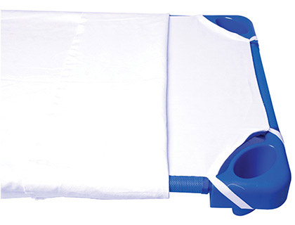 Folha p/ Cama de Creche Amaya Branca 50% Algodão 50% Acrilico 126X55 cm