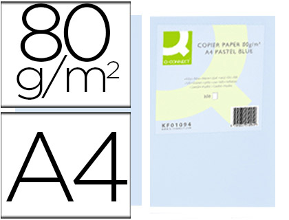 Papel de Cor Q-Connect Din A4 80Gr Azul (500 Folhas)