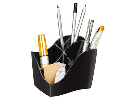 Organizador de Secretaria Cep Gama Isis Plastico Preto 118X89X98 mm