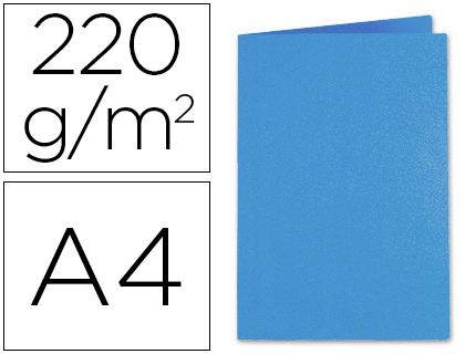 Classificador Exacompta Foldyne de Cartolina Reciclada Din A4 Azul Escuro 250g
