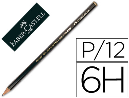 Lápis de Grafite Faber-Castell 9000 6H Unidade