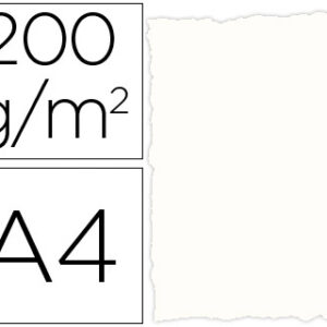 Papel Pergaminho Michel Din A4 Troquelado 200 Gr Cor Rustico Branco (25 Folhas)