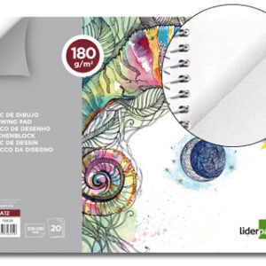 Bloco Desenho Artistico Espiral 230X325mm 20F 180 g/m2 Sem Esquadria
