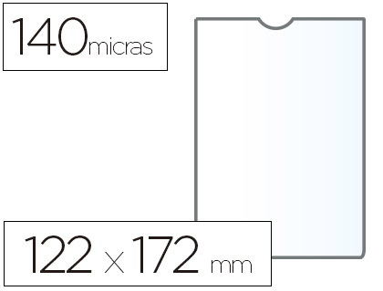 Bolsa Porta Documentos Esselte Plastico 140 Microns Medidas 122x172mm (1 Unidade)