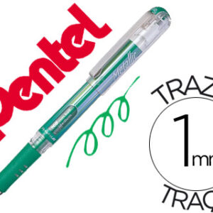 Roller Pentel Hybrid Gel K230M Ponta de 1,0 mm Cor Verde Metalico