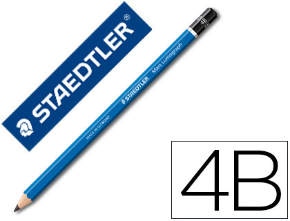 Lápis de Grafite Staedtler Mars Lumograph 100 4B Unidade