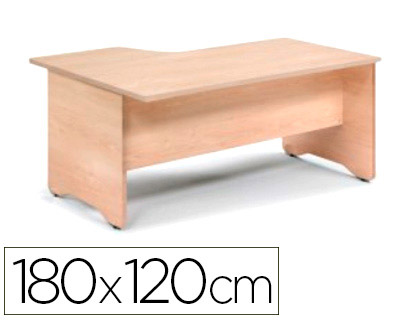 Ala p/ Mesa Rocada Serie Work 180X120 cm Direita Acab. Ab02 Alumínio/Cinza