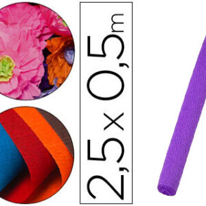Papel Crepe 50 cm X 2,5 M 85G/M2 Roxo