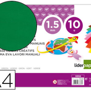 Goma Eva Din A4 60G/M2 Espessura 1,5mm Verde